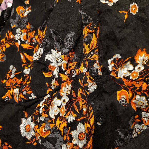 Floral Black Maxi Dress - Picture 12 of 14